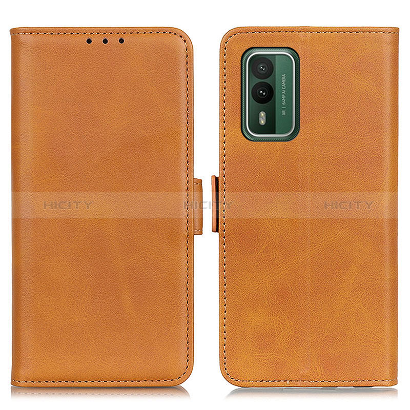 Coque Portefeuille Livre Cuir Etui Clapet M15L pour Nokia XR21 Brun Clair Plus