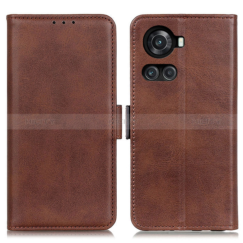 Coque Portefeuille Livre Cuir Etui Clapet M15L pour OnePlus 10R 5G Marron Plus