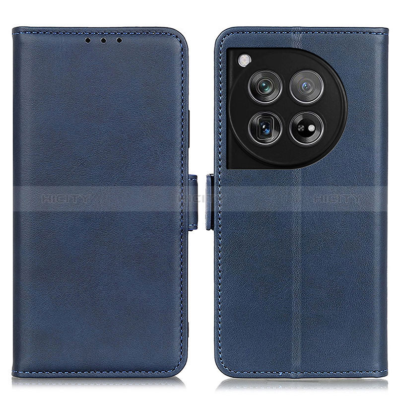 Coque Portefeuille Livre Cuir Etui Clapet M15L pour OnePlus 12 5G Bleu Plus