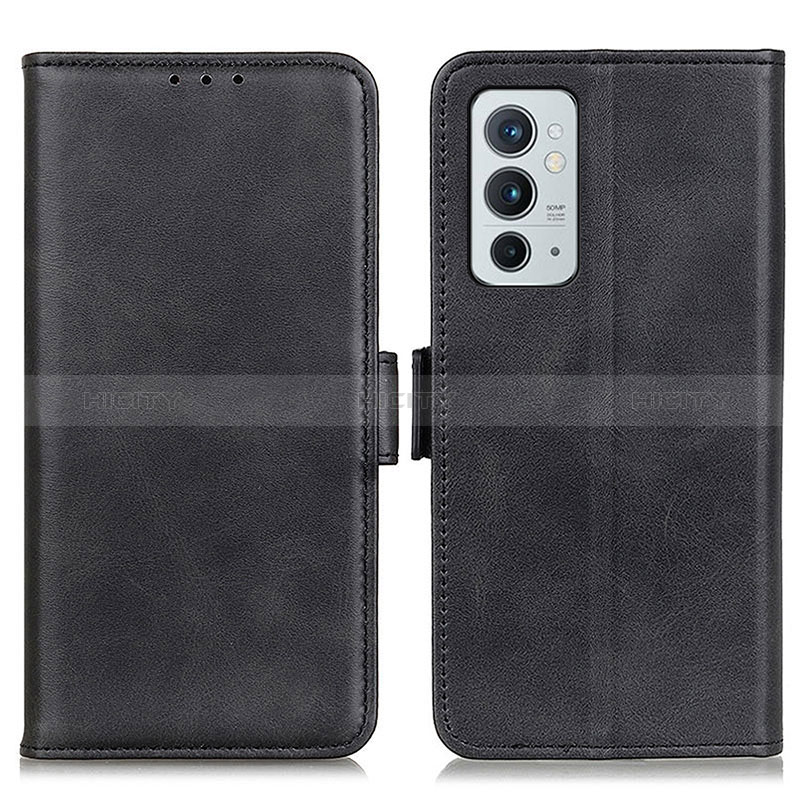 Coque Portefeuille Livre Cuir Etui Clapet M15L pour OnePlus 9RT 5G Noir Plus