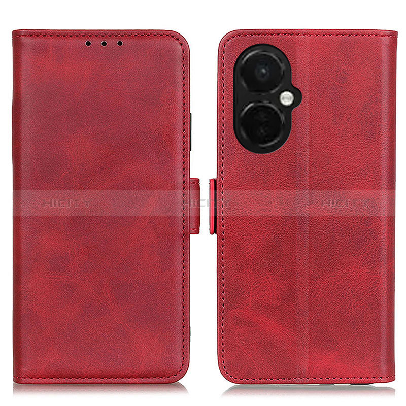 Coque Portefeuille Livre Cuir Etui Clapet M15L pour OnePlus Nord CE 3 5G Rouge Plus