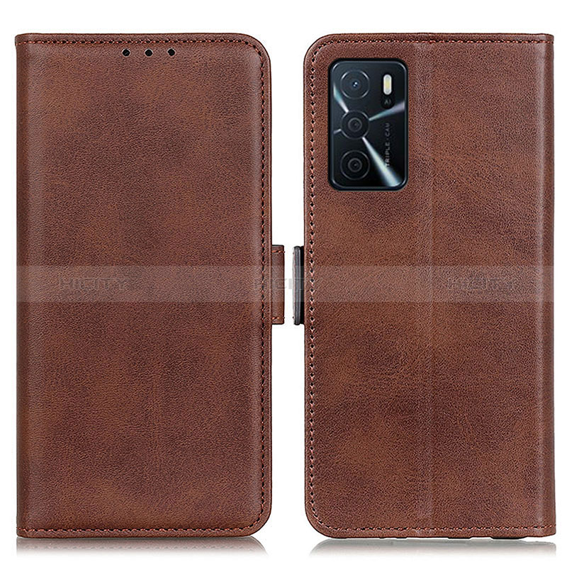 Coque Portefeuille Livre Cuir Etui Clapet M15L pour Oppo A16 Marron Plus