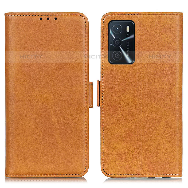 Coque Portefeuille Livre Cuir Etui Clapet M15L pour Oppo A54s Brun Clair Plus