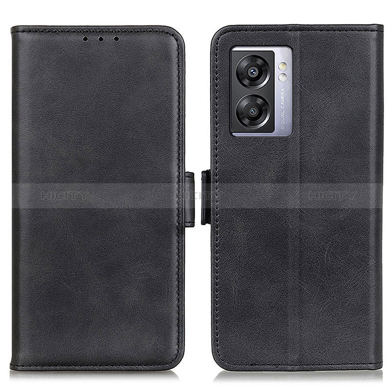 Coque Portefeuille Livre Cuir Etui Clapet M15L pour Oppo A57 5G Noir Plus