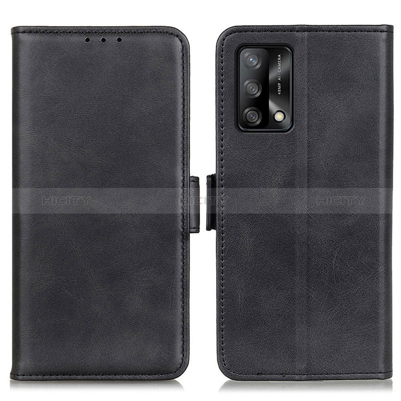 Coque Portefeuille Livre Cuir Etui Clapet M15L pour Oppo F19 Noir Plus