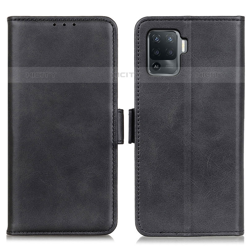 Coque Portefeuille Livre Cuir Etui Clapet M15L pour Oppo F19 Pro Noir Plus