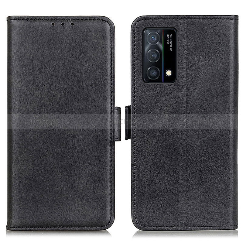 Coque Portefeuille Livre Cuir Etui Clapet M15L pour Oppo K9 5G Noir Plus