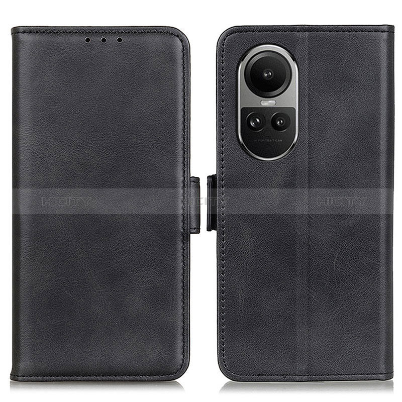 Coque Portefeuille Livre Cuir Etui Clapet M15L pour Oppo Reno10 5G Noir Plus