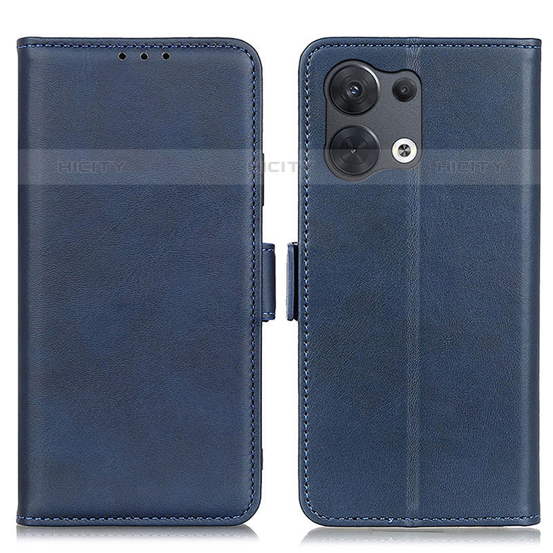 Coque Portefeuille Livre Cuir Etui Clapet M15L pour Oppo Reno8 5G Bleu Plus