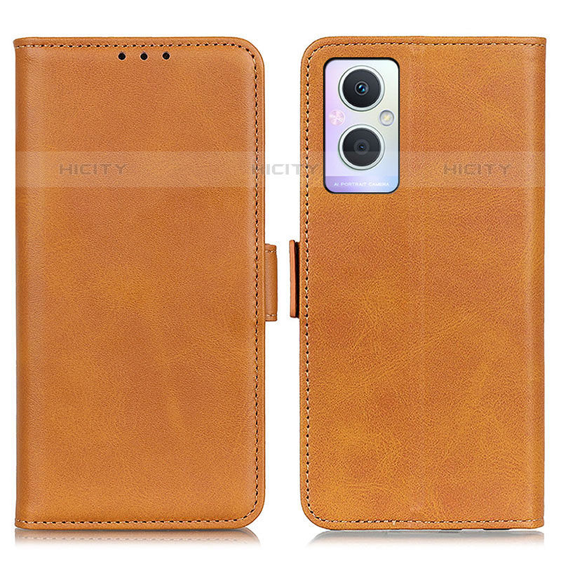 Coque Portefeuille Livre Cuir Etui Clapet M15L pour Oppo Reno8 Lite 5G Brun Clair Plus