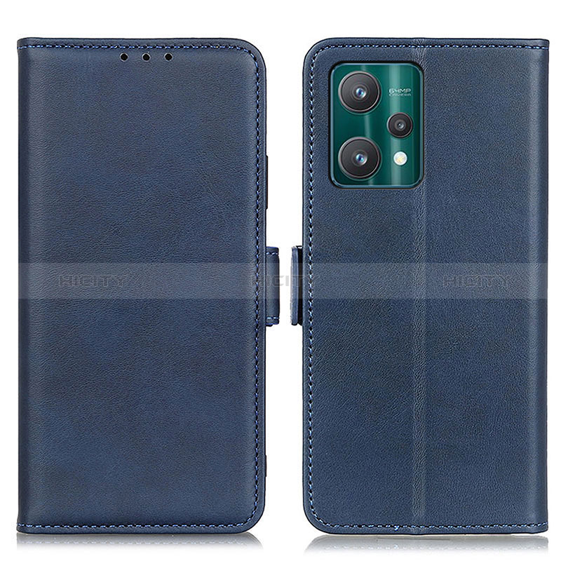 Coque Portefeuille Livre Cuir Etui Clapet M15L pour Realme 9 4G Bleu Plus