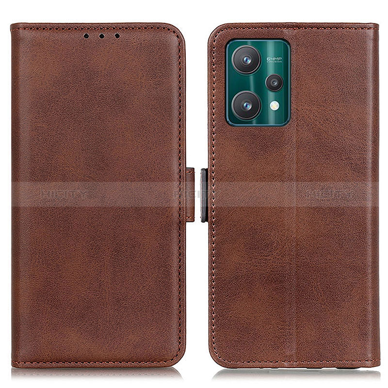 Coque Portefeuille Livre Cuir Etui Clapet M15L pour Realme 9 4G Marron Plus