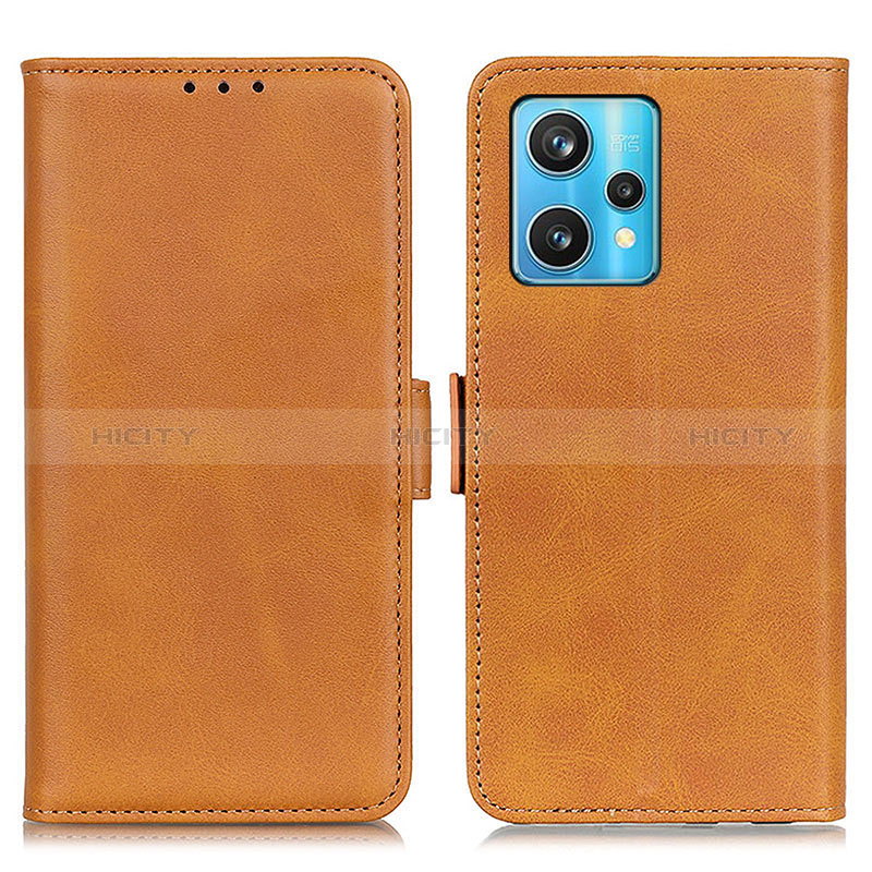 Coque Portefeuille Livre Cuir Etui Clapet M15L pour Realme 9 Pro 5G Brun Clair Plus