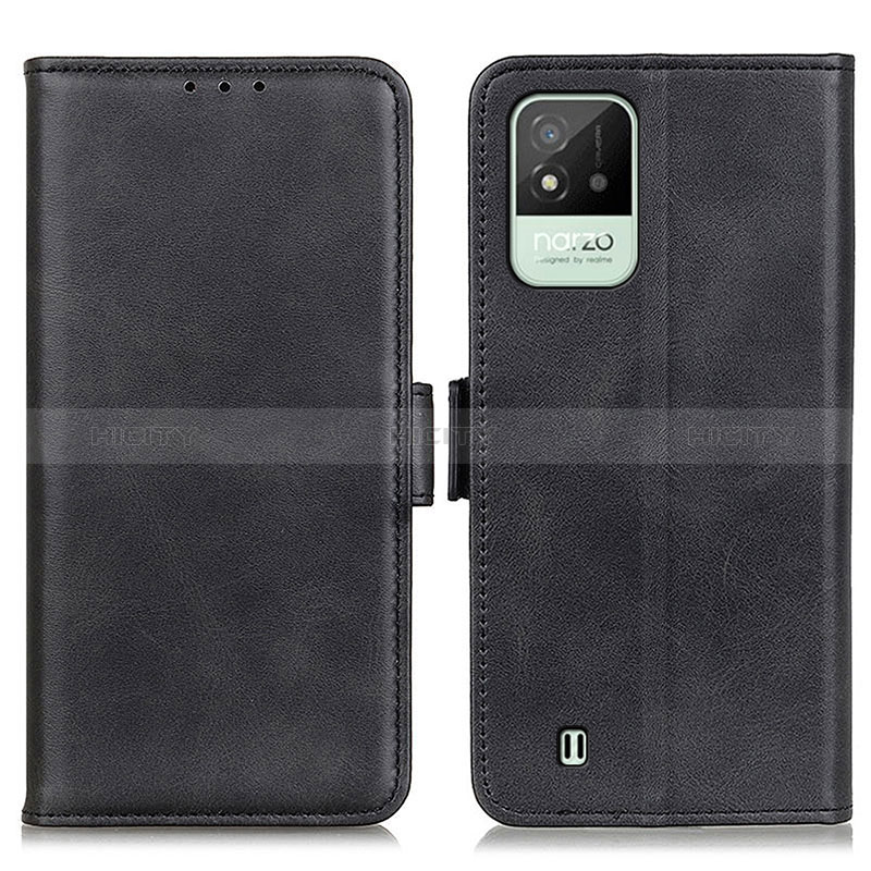 Coque Portefeuille Livre Cuir Etui Clapet M15L pour Realme C11 (2021) Noir Plus