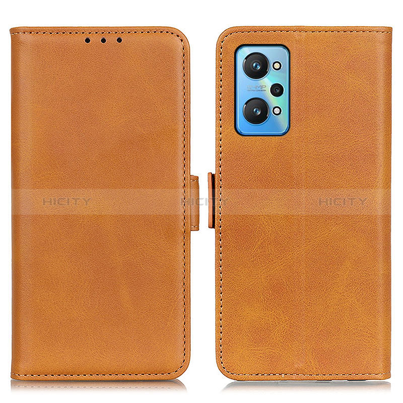 Coque Portefeuille Livre Cuir Etui Clapet M15L pour Realme GT Neo 3T 5G Brun Clair Plus