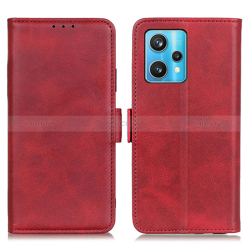 Coque Portefeuille Livre Cuir Etui Clapet M15L pour Realme Q5 5G Rouge Plus