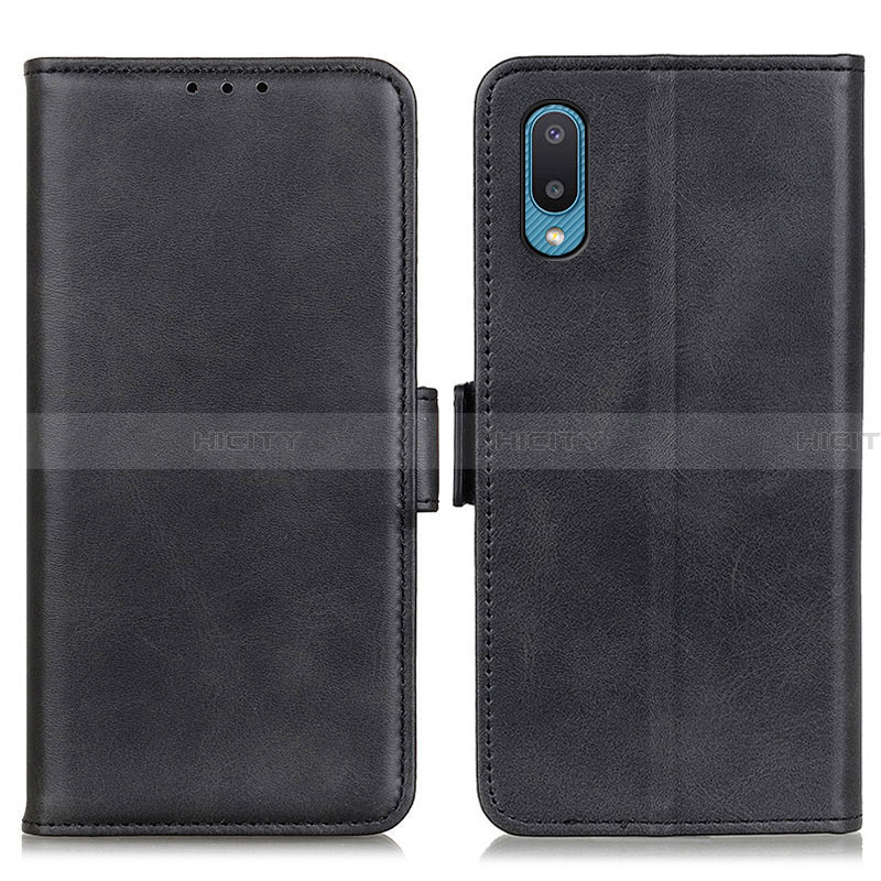 Coque Portefeuille Livre Cuir Etui Clapet M15L pour Samsung Galaxy A02 Noir Plus