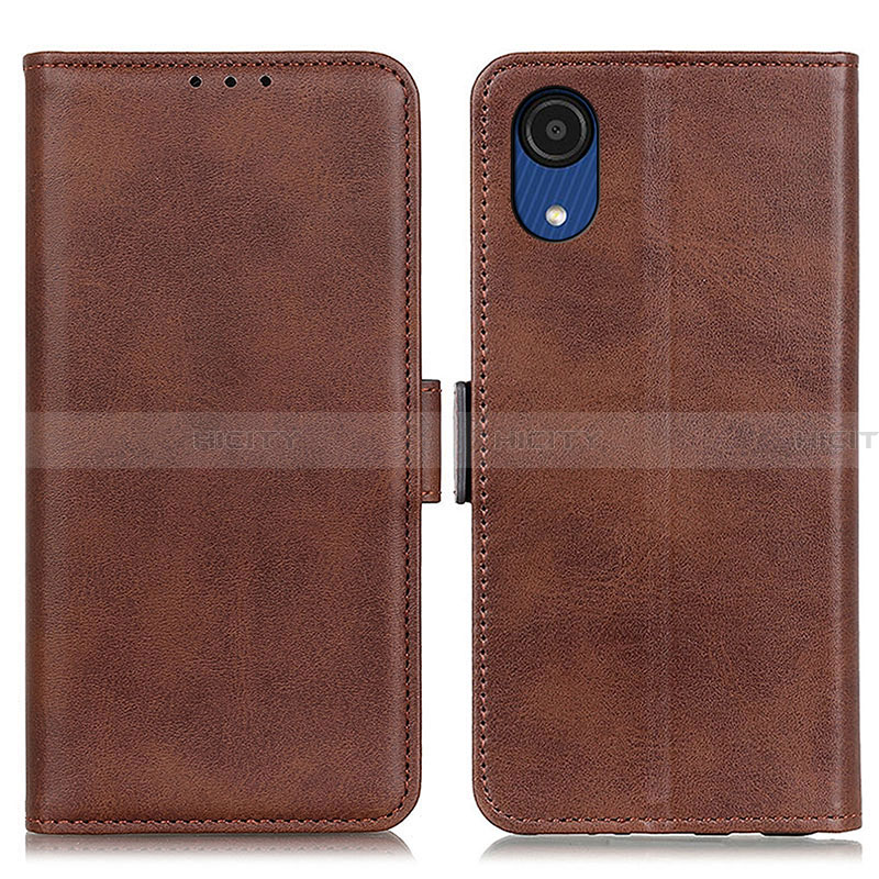 Coque Portefeuille Livre Cuir Etui Clapet M15L pour Samsung Galaxy A03 Core Marron Plus