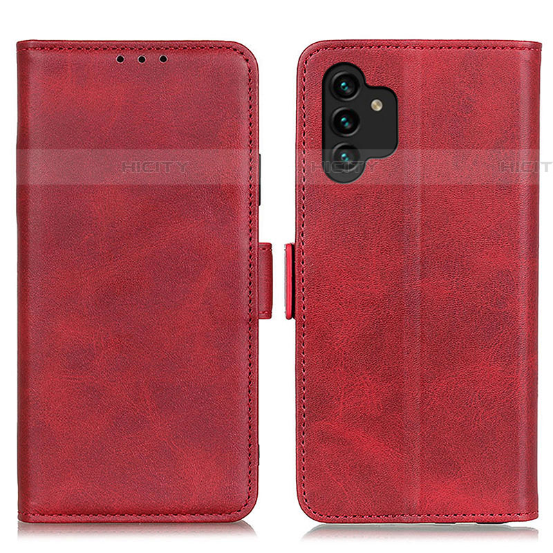 Coque Portefeuille Livre Cuir Etui Clapet M15L pour Samsung Galaxy A04s Rouge Plus