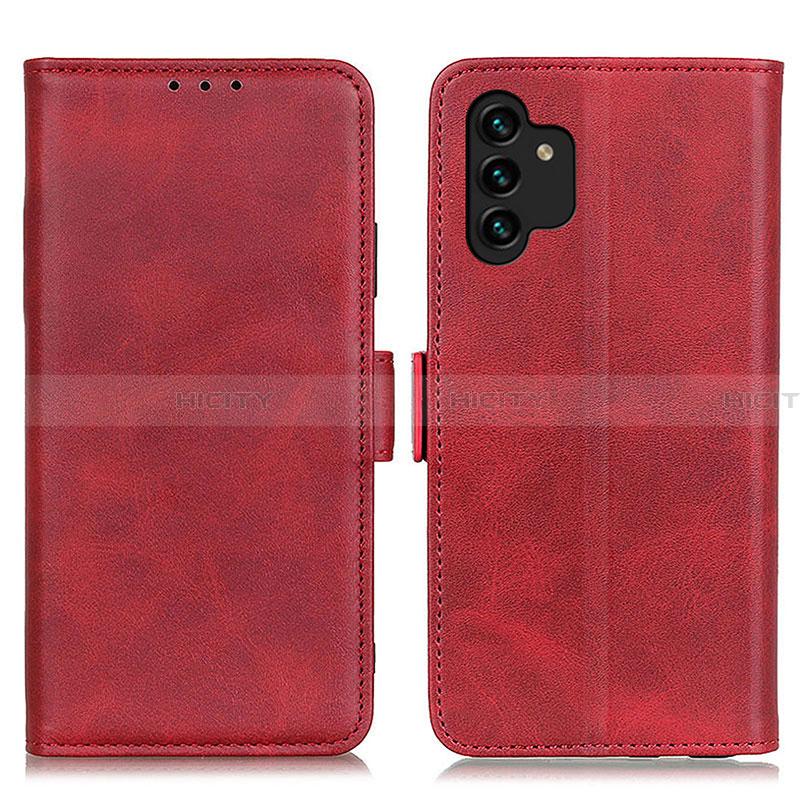 Coque Portefeuille Livre Cuir Etui Clapet M15L pour Samsung Galaxy A13 4G Rouge Plus