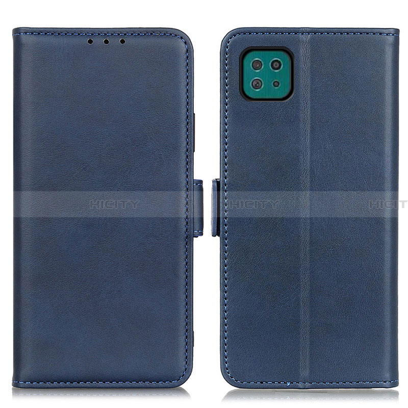 Coque Portefeuille Livre Cuir Etui Clapet M15L pour Samsung Galaxy A22 5G Bleu Plus