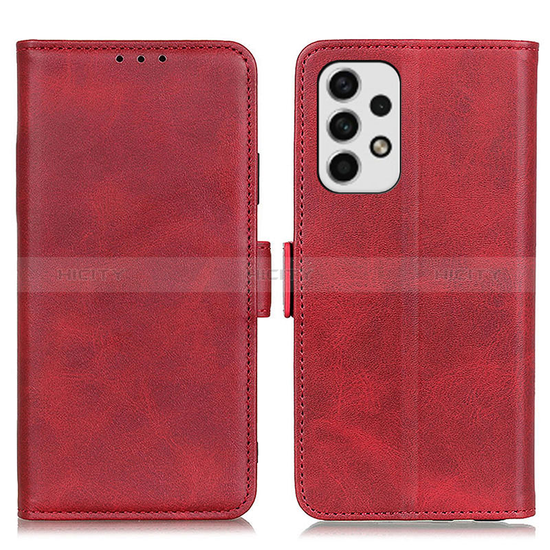 Coque Portefeuille Livre Cuir Etui Clapet M15L pour Samsung Galaxy A23 5G Rouge Plus