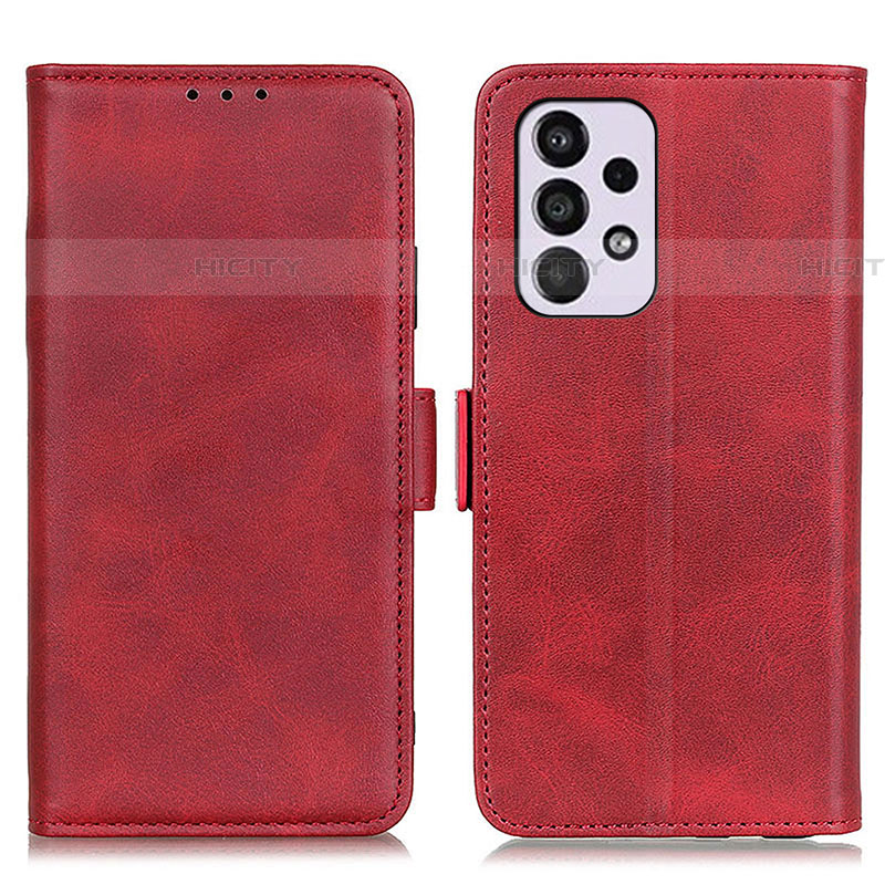 Coque Portefeuille Livre Cuir Etui Clapet M15L pour Samsung Galaxy A33 5G Rouge Plus