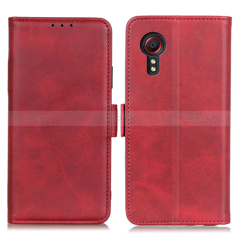 Coque Portefeuille Livre Cuir Etui Clapet M15L pour Samsung Galaxy XCover 5 SM-G525F Rouge Plus