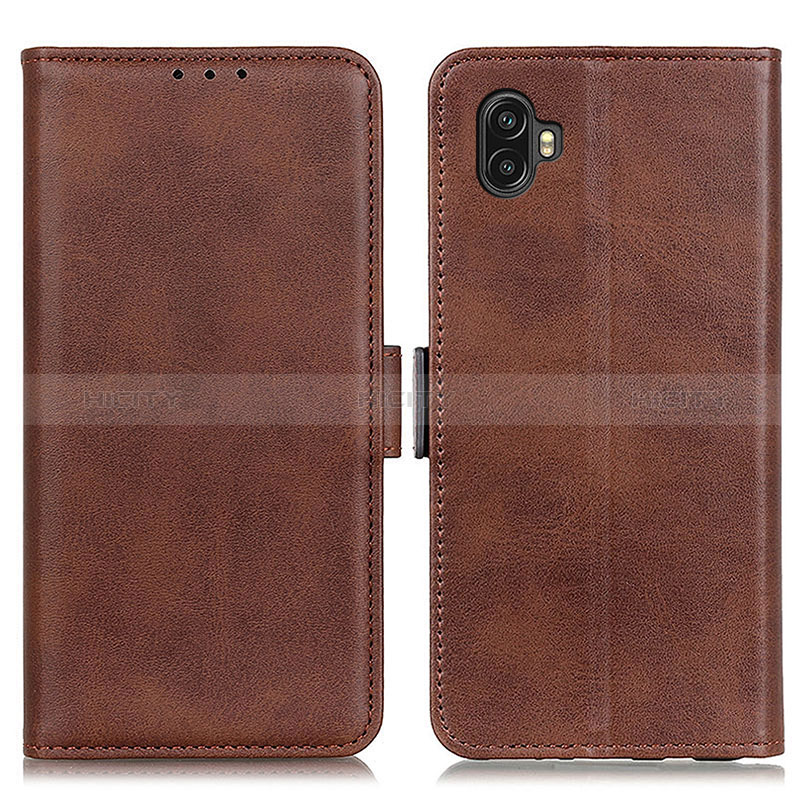 Coque Portefeuille Livre Cuir Etui Clapet M15L pour Samsung Galaxy Xcover Pro 2 5G Marron Plus