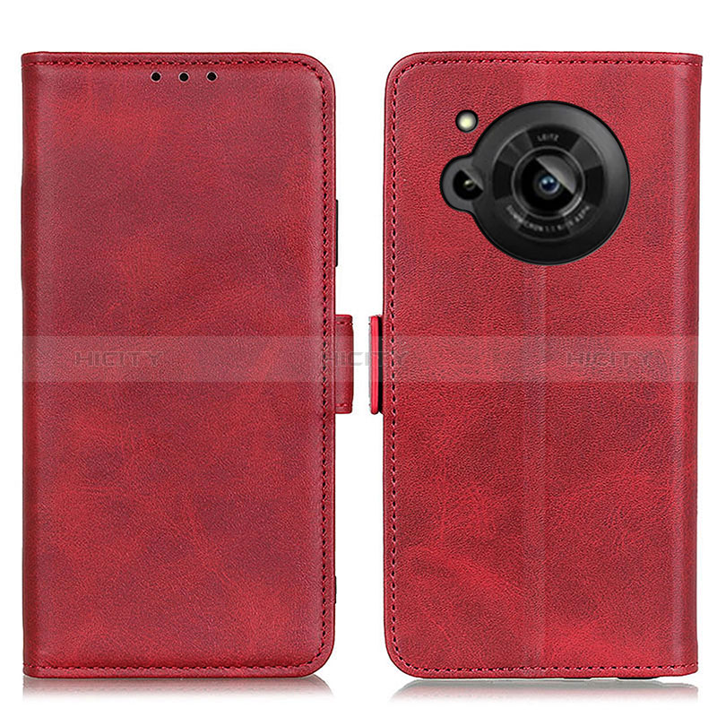 Coque Portefeuille Livre Cuir Etui Clapet M15L pour Sharp Aquos R7 Rouge Plus