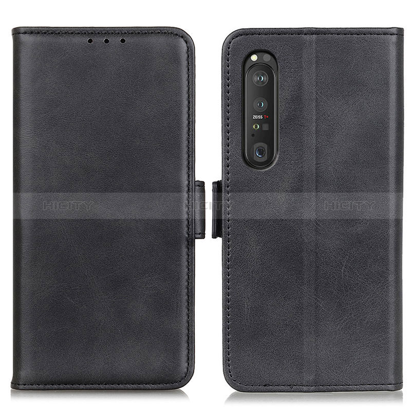 Coque Portefeuille Livre Cuir Etui Clapet M15L pour Sony Xperia 1 III Noir Plus