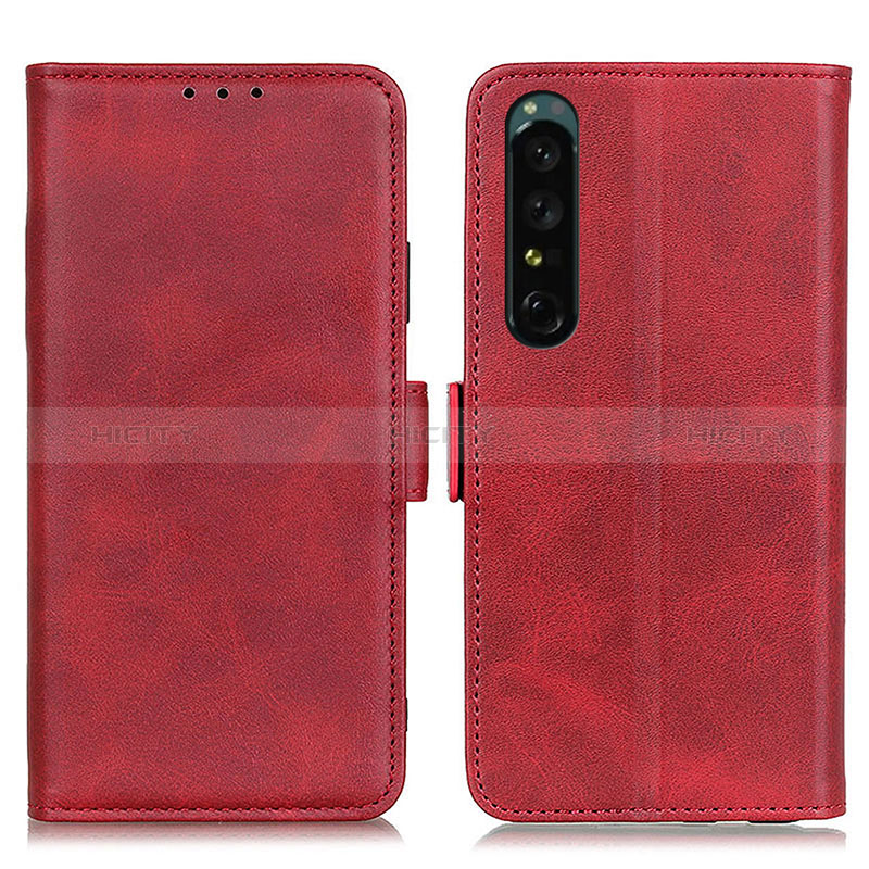 Coque Portefeuille Livre Cuir Etui Clapet M15L pour Sony Xperia 1 IV Rouge Plus