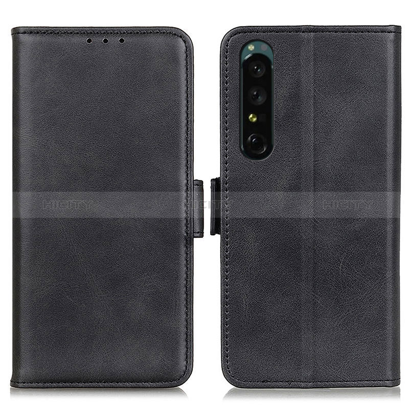 Coque Portefeuille Livre Cuir Etui Clapet M15L pour Sony Xperia 1 IV SO-51C Noir Plus