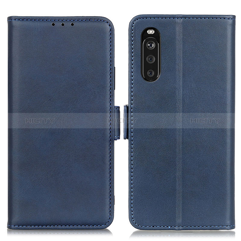 Coque Portefeuille Livre Cuir Etui Clapet M15L pour Sony Xperia 10 III Bleu Plus