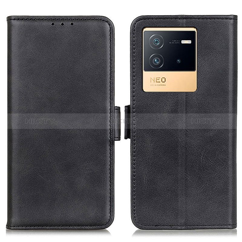 Coque Portefeuille Livre Cuir Etui Clapet M15L pour Vivo iQOO Neo6 5G Noir Plus