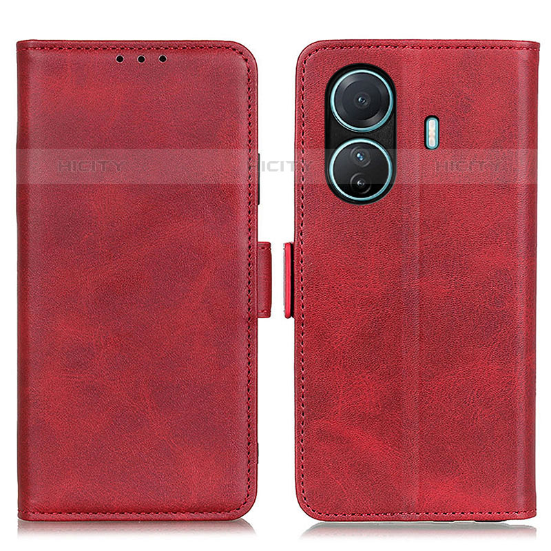 Coque Portefeuille Livre Cuir Etui Clapet M15L pour Vivo iQOO Z6 Pro 5G Rouge Plus