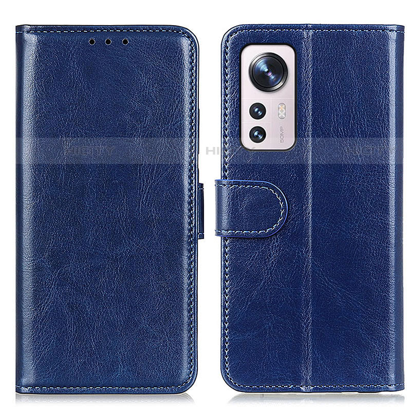 Coque Portefeuille Livre Cuir Etui Clapet M15L pour Xiaomi Mi 12S Pro 5G Bleu Plus