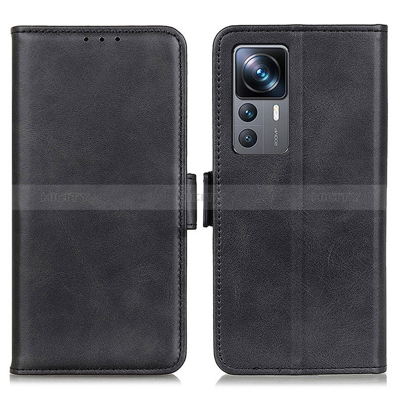 Coque Portefeuille Livre Cuir Etui Clapet M15L pour Xiaomi Mi 12T 5G Noir Plus