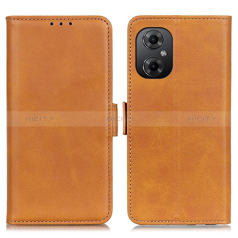 Coque Portefeuille Livre Cuir Etui Clapet M15L pour Xiaomi Poco M4 5G Brun Clair Plus