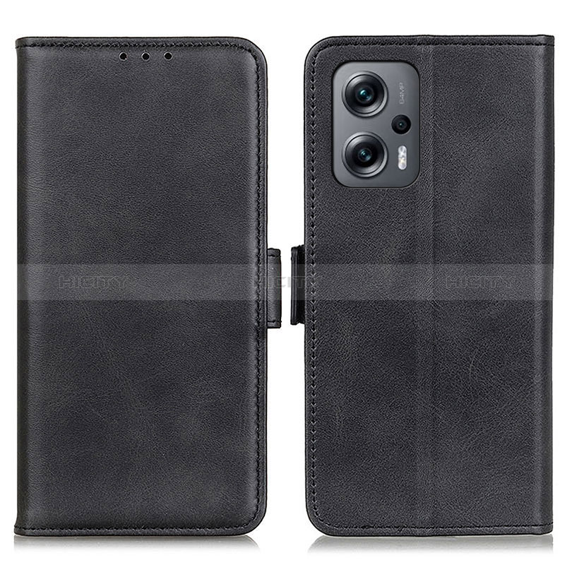 Coque Portefeuille Livre Cuir Etui Clapet M15L pour Xiaomi Poco X4 GT 5G Noir Plus