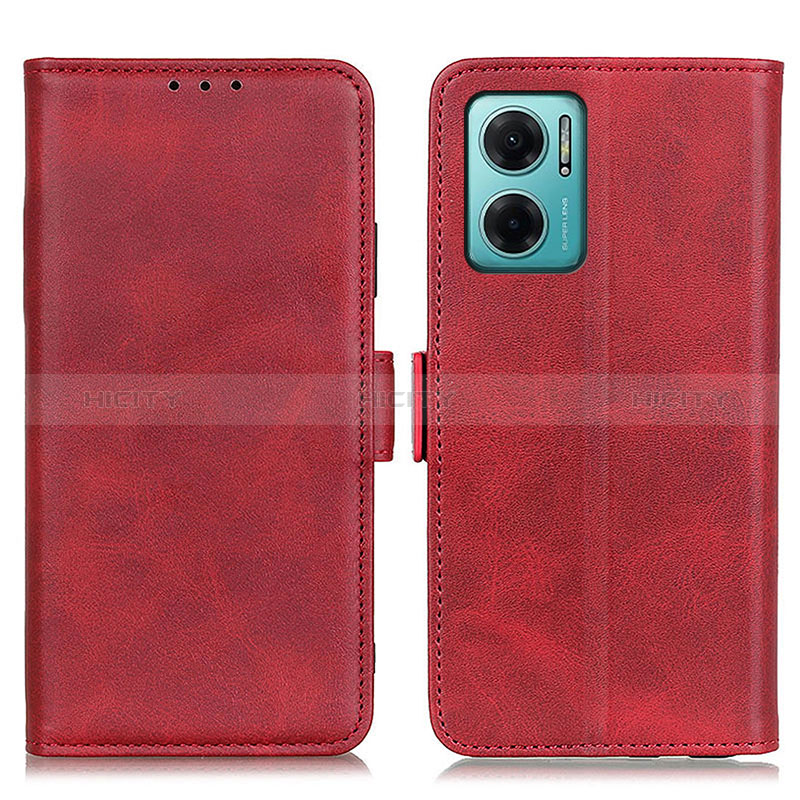 Coque Portefeuille Livre Cuir Etui Clapet M15L pour Xiaomi Redmi 10 Prime Plus 5G Rouge Plus