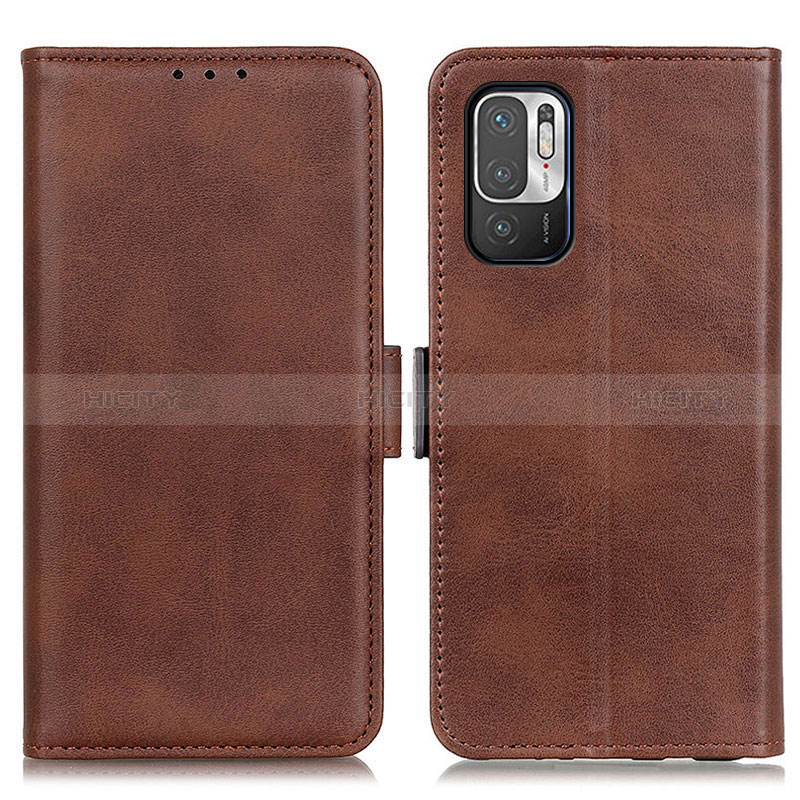 Coque Portefeuille Livre Cuir Etui Clapet M15L pour Xiaomi Redmi Note 10T 5G Marron Plus