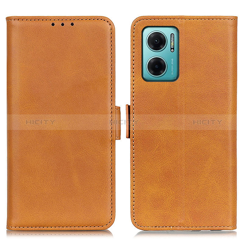 Coque Portefeuille Livre Cuir Etui Clapet M15L pour Xiaomi Redmi Note 11E 5G Brun Clair Plus