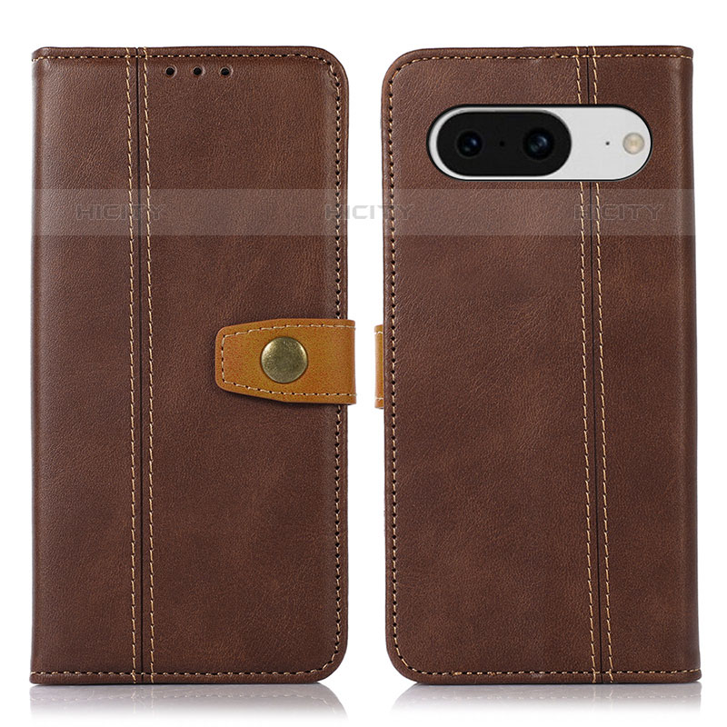 Coque Portefeuille Livre Cuir Etui Clapet M16L pour Google Pixel 8 5G Marron Plus