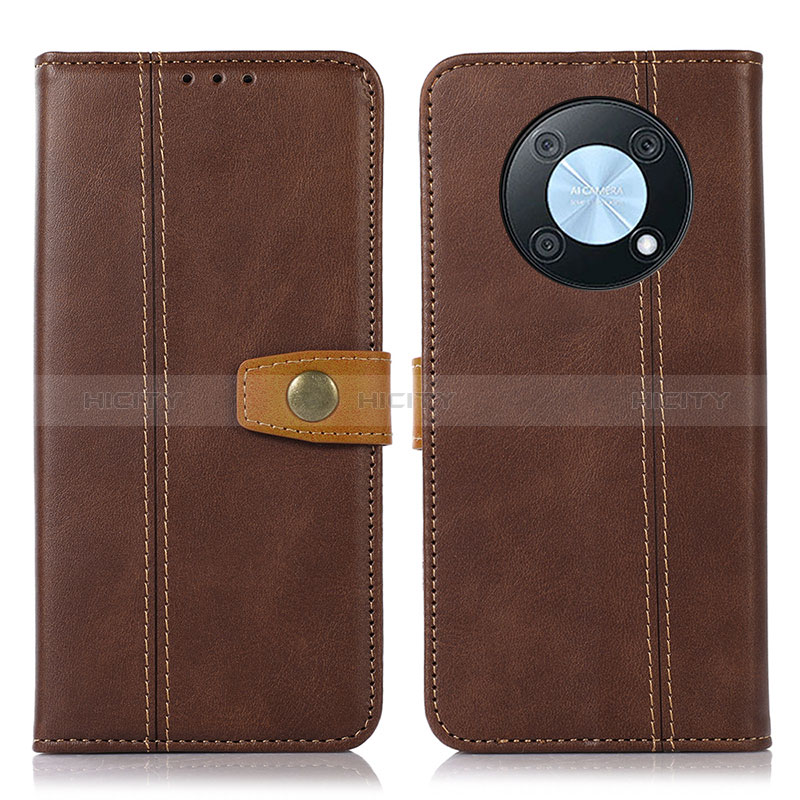 Coque Portefeuille Livre Cuir Etui Clapet M16L pour Huawei Enjoy 50 Pro Marron Plus