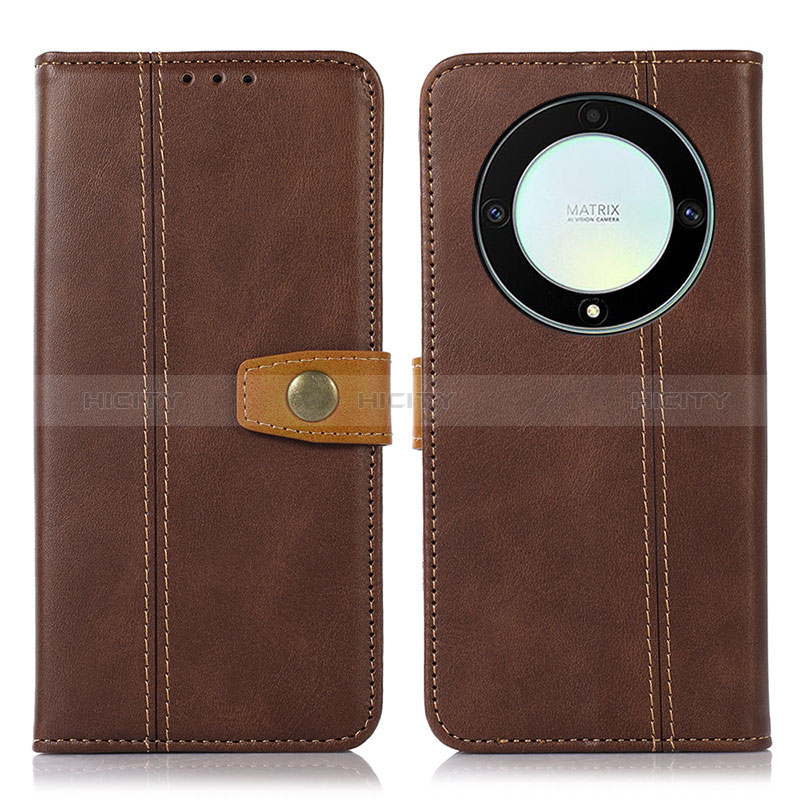 Coque Portefeuille Livre Cuir Etui Clapet M16L pour Huawei Honor Magic5 Lite 5G Marron Plus