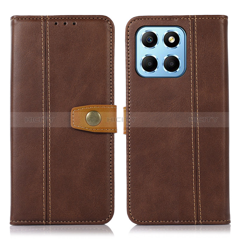 Coque Portefeuille Livre Cuir Etui Clapet M16L pour Huawei Honor X8 5G Marron Plus