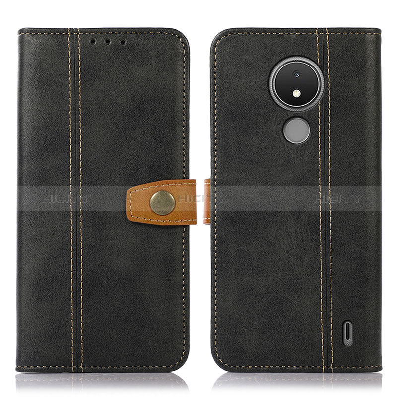 Coque Portefeuille Livre Cuir Etui Clapet M16L pour Nokia C21 Noir Plus