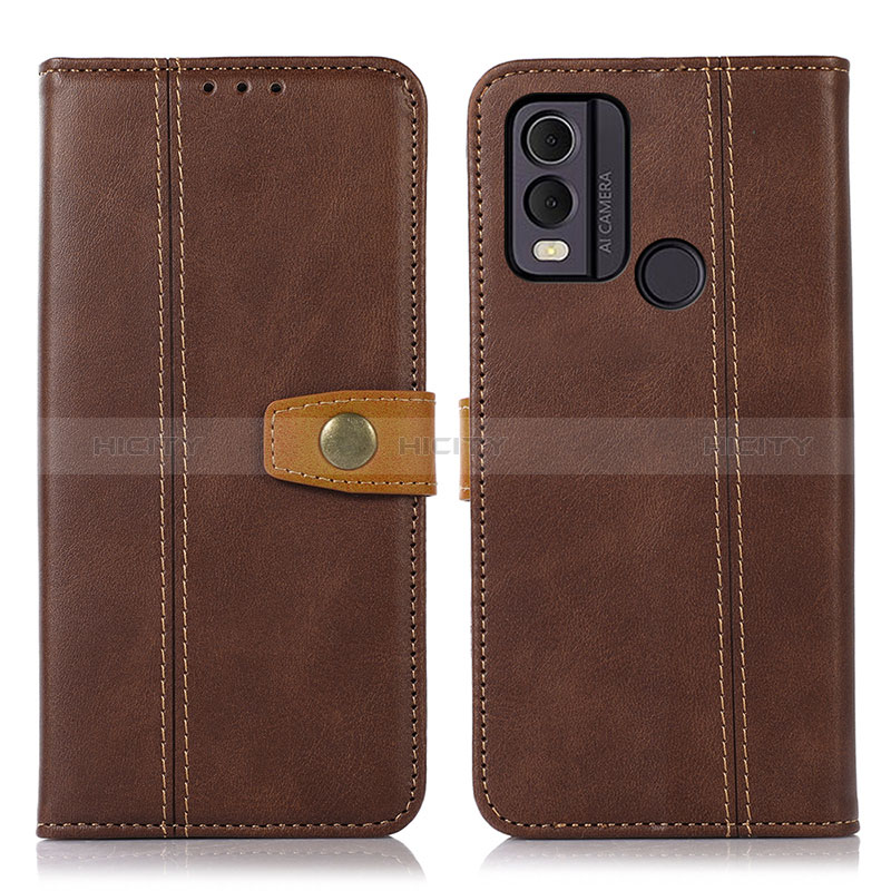 Coque Portefeuille Livre Cuir Etui Clapet M16L pour Nokia C22 Marron Plus