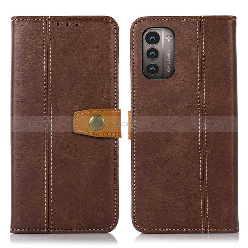 Coque Portefeuille Livre Cuir Etui Clapet M16L pour Nokia G11 Marron Plus